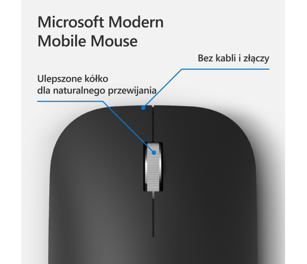 Microsoft Modern Mobile Mouse Bluetooth (Czarny) - 475500 - zdjęcie 9
